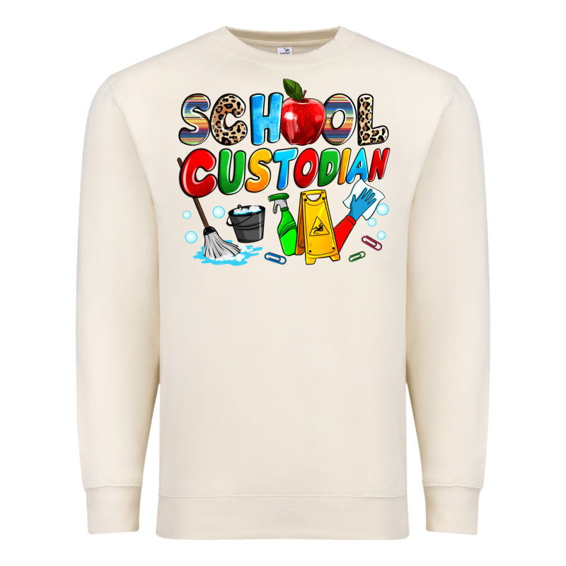 School Custodian Premium Sweatshirt by NancyCooperArtShop | Teevron