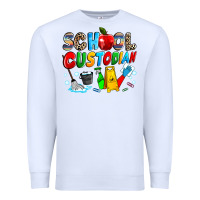White school custodian Premium Sweatshirt - NancyCooperArtShop