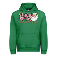 Emerald Peace love pink Christmas Urban Hoodie - NancyCooperArtShop
