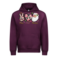 Mauve Wine Peace love pink Christmas Urban Hoodie - NancyCooperArtShop