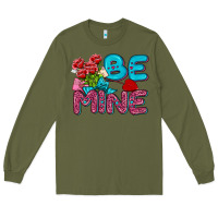 Army Green be mine valentine Long Sleeve Tee - AdoDesignShop
