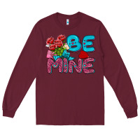 Burgundy be mine valentine Long Sleeve Tee - AdoDesignShop