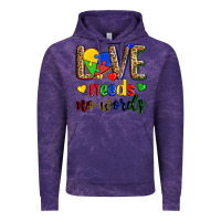 Cloud Purple love needs no words Vintage Hoodie - Zillion Design Studio