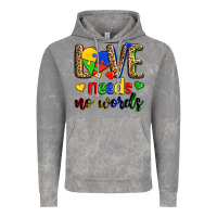 Cloud Rock love needs no words Vintage Hoodie - Zillion Design Studio