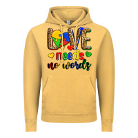 Vintage Mustard love needs no words Vintage Hoodie - Zillion Design Studio