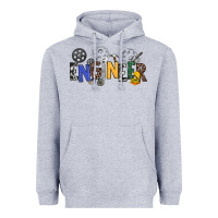 Heather Grey engineer Heavyweight Hoodie - NancyCooperArtShop