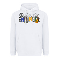 White engineer Heavyweight Hoodie - NancyCooperArtShop