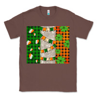 Chestnut irish flag with shamrocks and heart Classic Tee - AdoDesignShop
