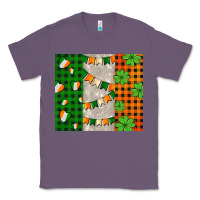 Lavender irish flag with shamrocks and heart Classic Tee - AdoDesignShop