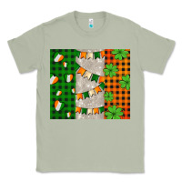 Matcha irish flag with shamrocks and heart Classic Tee - AdoDesignShop