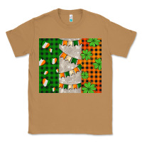 Toasted Coconut irish flag with shamrocks and heart Classic Tee - AdoDesignShop