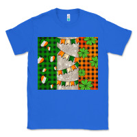 True Royal irish flag with shamrocks and heart Classic Tee - AdoDesignShop