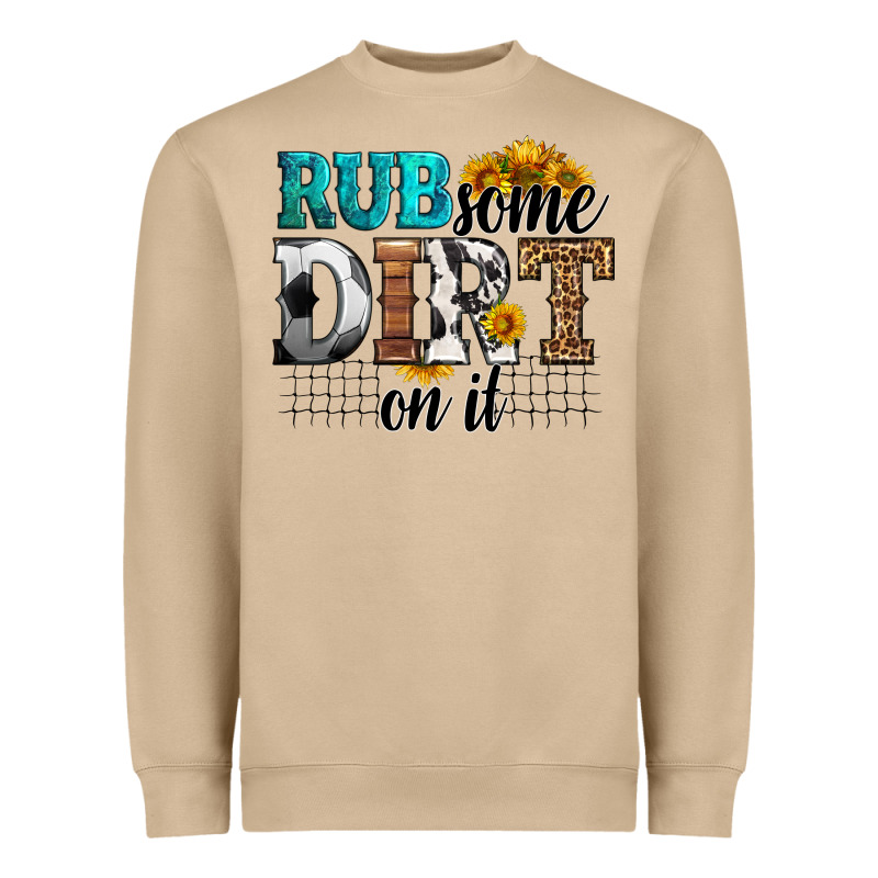 Rub Some Dirt On It Soccer Heavyweight Sweatshirt by HRA Design Shop | Teevron