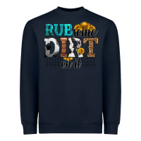 Navy rub some dirt on it soccer Heavyweight Sweatshirt - HRA Design Shop