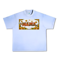 Grape Ice sunflowers and butterflies mama license plate Urban Heavy Tee - HRA Design Shop