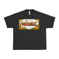 Pigment Black sunflowers and butterflies mama license plate Urban Heavy Tee - HRA Design Shop