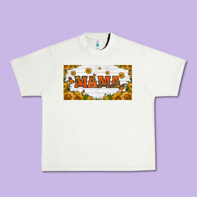 Sunflowers And Butterflies Mama License Plate Urban Heavy Tee Designed By Hra Design Shop