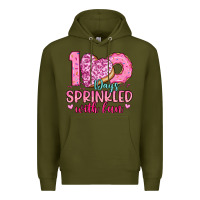 Army Green 100 days sprinkled with fun Premium Hoodie - Artiststas