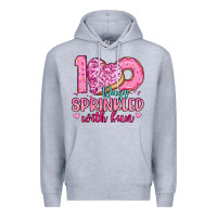 Heather Grey 100 days sprinkled with fun Premium Hoodie - Artiststas
