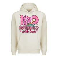 Oatmeal Heather 100 days sprinkled with fun Premium Hoodie - Artiststas