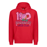 Red 100 days sprinkled with fun Premium Hoodie - Artiststas