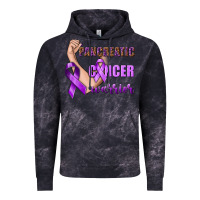 Cloud Black Pancreatic Cancer Warrior Vintage Hoodie - texasbilliewilder
