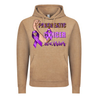 Vintage Coffee Pancreatic Cancer Warrior Vintage Hoodie - texasbilliewilder