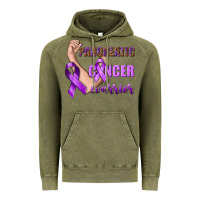 Vintage Olive Pancreatic Cancer Warrior Vintage Hoodie - texasbilliewilder