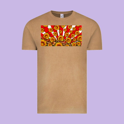 Usa Sunflowers Leopard License Plate Vintage Tee Designed By Hra Design Shop