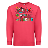 Cardinal she believed she could change the world so she bec Premium Sweatshirt - NancyCooperArtShop