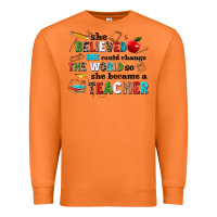 Carrot she believed she could change the world so she bec Premium Sweatshirt - NancyCooperArtShop