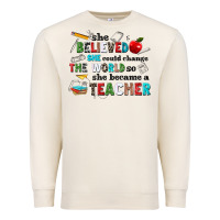 Sandshell she believed she could change the world so she bec Premium Sweatshirt - NancyCooperArtShop