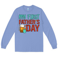 Colony Blue my first father's day Long Sleeve Tee - Artiststas