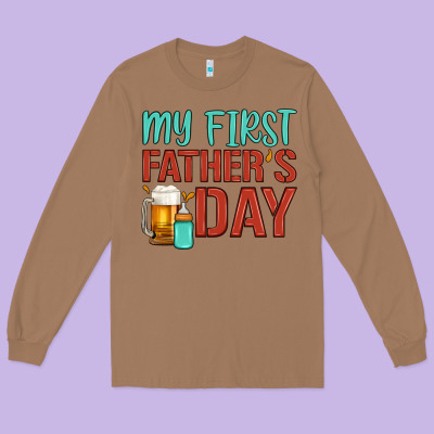 My First Father's Day Long Sleeve Tee Designed By Artiststas