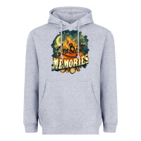 Heather Grey camping the best memories Heavyweight Hoodie - NancyCooperArtShop