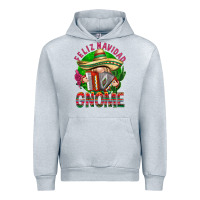 Heather Grey Feliz Navidad gnome Urban Hoodie - NancyCooperArtShop