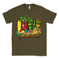 Army Green love summer Classic Tee - Jasminsmagicworld