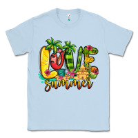 Dusty Blue love summer Classic Tee - Jasminsmagicworld