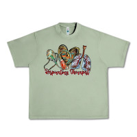 Oil Green respiratory therapist Urban Heavy Tee - RacoonDesign