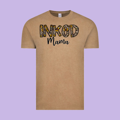 ınked Mama Vintage Tee Designed By Cowhidedigitalart