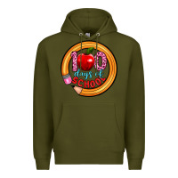 Army Green 100 days of school Premium Hoodie - Artiststas