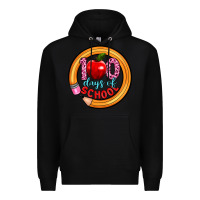 Black 100 days of school Premium Hoodie - Artiststas