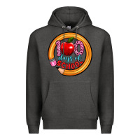 Charcoal Heather 100 days of school Premium Hoodie - Artiststas
