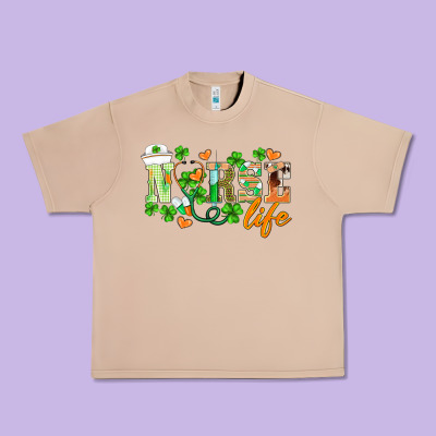 St.patricks Nurse Life Urban Heavy Tee Designed By Barkaloodesign