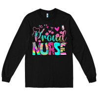 Black proud nurse Long Sleeve Tee - BundleAndBundleShop