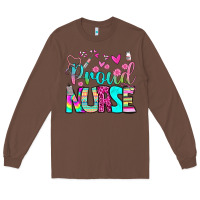 Chestnut proud nurse Long Sleeve Tee - BundleAndBundleShop