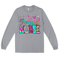Heather Grey proud nurse Long Sleeve Tee - BundleAndBundleShop