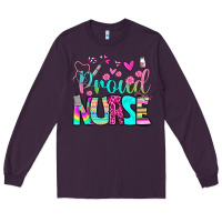 Plum proud nurse Long Sleeve Tee - BundleAndBundleShop