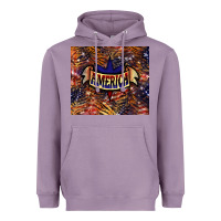 Lavender tiger america Heavyweight Hoodie - NancyCooperArtShop