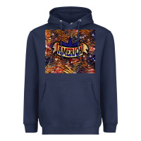Navy tiger america Heavyweight Hoodie - NancyCooperArtShop